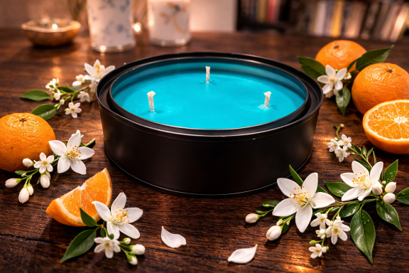 Santa Margherita - Large Lux Ethica London vegan and plant-based soy wax candle Santa Margherita, neroli and jasmine